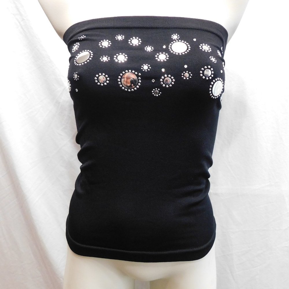 Mirrored Strapless Top